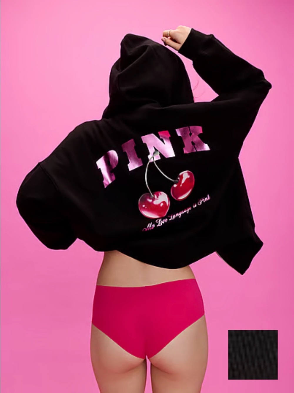 PINK Campus Fleece Zip Up Sweater